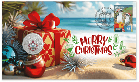 2025 Christmas - Secular Christmas Festive Floral Postal Numismatic Cover (RAM) - Nova Coins