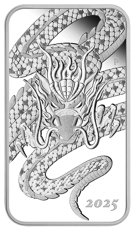 2025 Dragon 1oz Silver Proof Rectangular Coin - Nova Coins