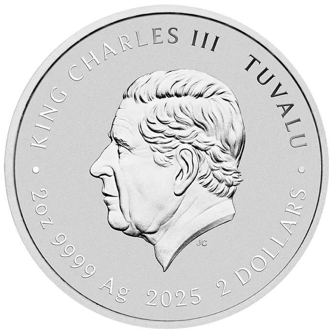 2025 Teenage Mutant Ninja Turtles 2oz Silver Coloured Pizza Coin - Nova Coins