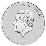 2025 Teenage Mutant Ninja Turtles 2oz Silver Coloured Pizza Coin - Nova Coins