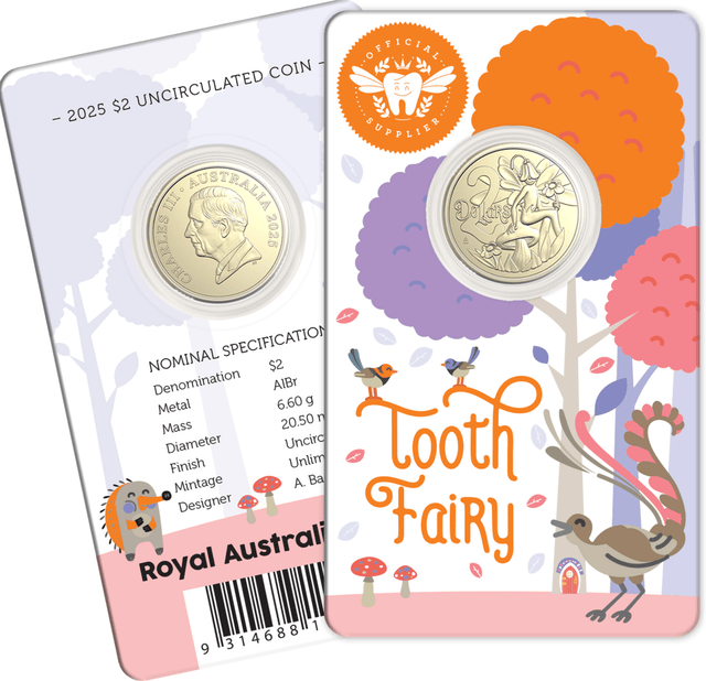 2025 Tooth Fairy Coin in Card - Nova Coins