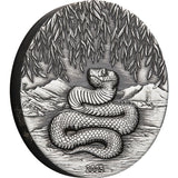2025 Year Of The Snake 2oz Silver Antiqued Coin - Nova Coins