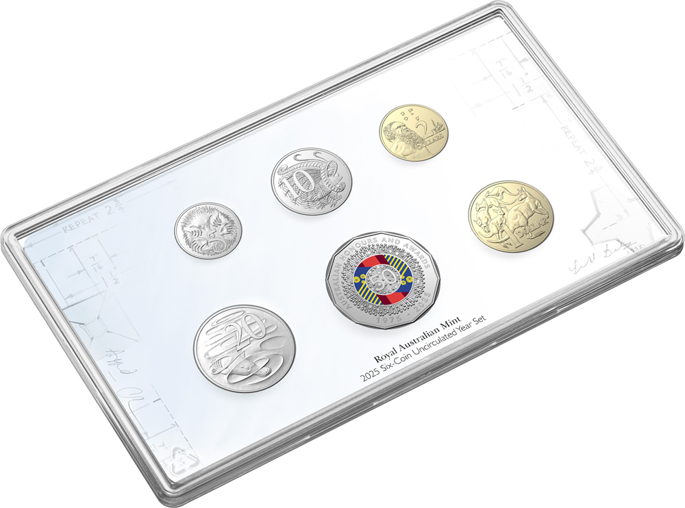 Australian Honours System 50th Anniversary 2025 6-Coin Mint Set
