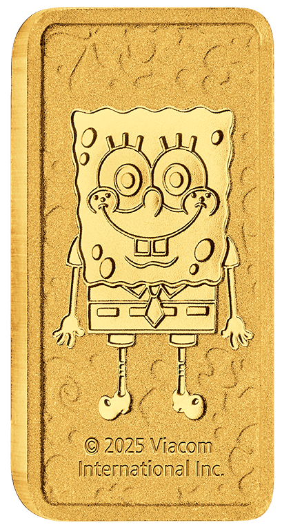 Spongebob Squarepants 2025 1g Gold Minted Bar