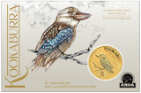 35th Anniversary of the Australian Kookaburra 2025 1oz Silver Gold-Plated Coin in Card -ANDA Sydney Money Expo 25
