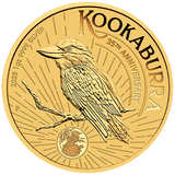 35th Anniversary of the Australian Kookaburra 2025 1oz Silver Gold-Plated Coin in Card -ANDA Sydney Money Expo 25