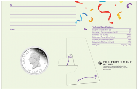 2026 1/2oz Happy Birthday Silver Proof Coloured Coin in Card - Nova Coins