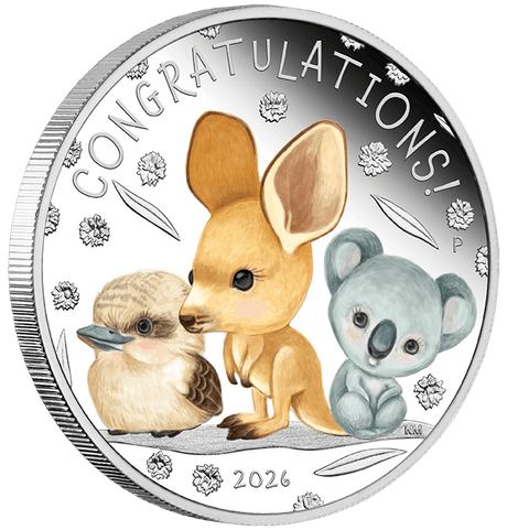 2026 1/2oz Newborn Baby Silver Proof Coloured Coin - Nova Coins