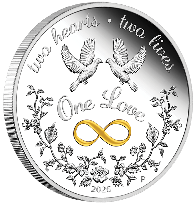 2026 1oz One Love Silver Proof Coloured Coin - Nova Coins