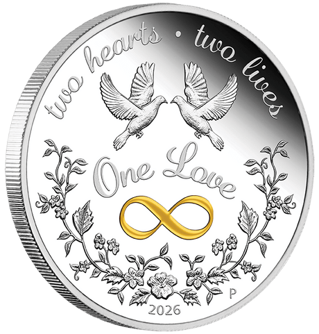2026 1oz One Love Silver Proof Coloured Coin - Nova Coins