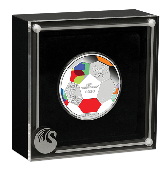 2026 50c 1/2oz FIFA World Cup Silver Proof Coloured Coin - Nova Coins