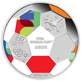 2026 50c 1/2oz FIFA World Cup Silver Proof Coloured Coin - Nova Coins