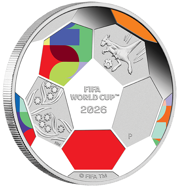 2026 50c 1/2oz FIFA World Cup Silver Proof Coloured Coin - Nova Coins