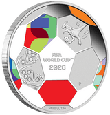 2026 50c 1/2oz FIFA World Cup Silver Proof Coloured Coin - Nova Coins