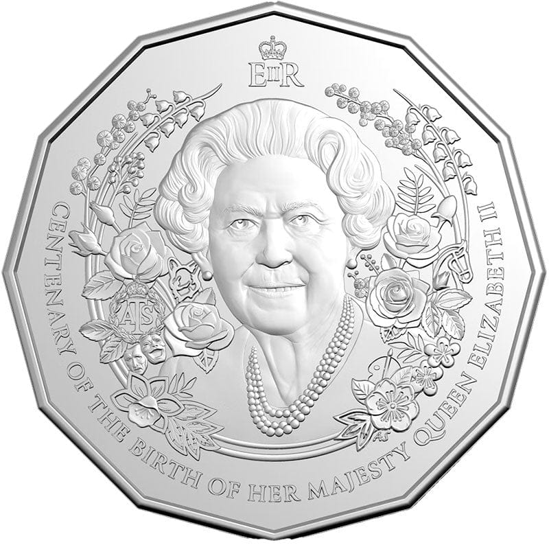 2026 Centenary of the Birth of Queen Elizabeth II 50c CuproNickel Uncirculated Coin