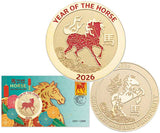 2026 Christmas Island Lunar New Year – Year of the Horse Medallion Cover