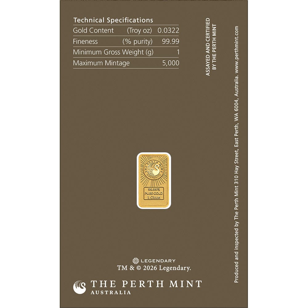 Dune 2026 1 gram Gold Minted Bar