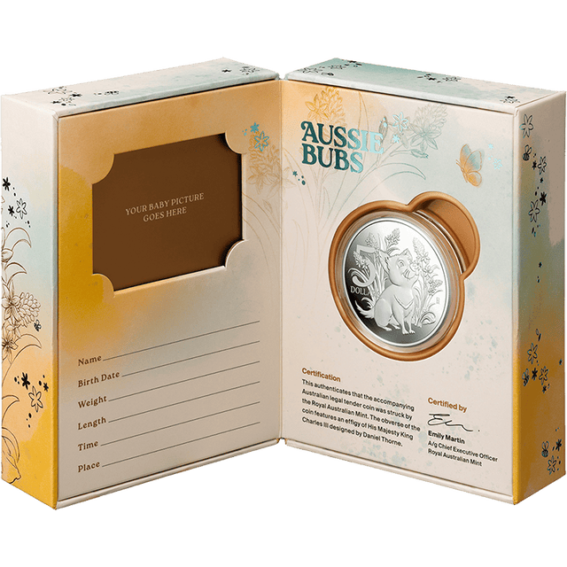 2026 $5 'Aussie Bubs' Baby 1 oz Fine Silver Proof Coin