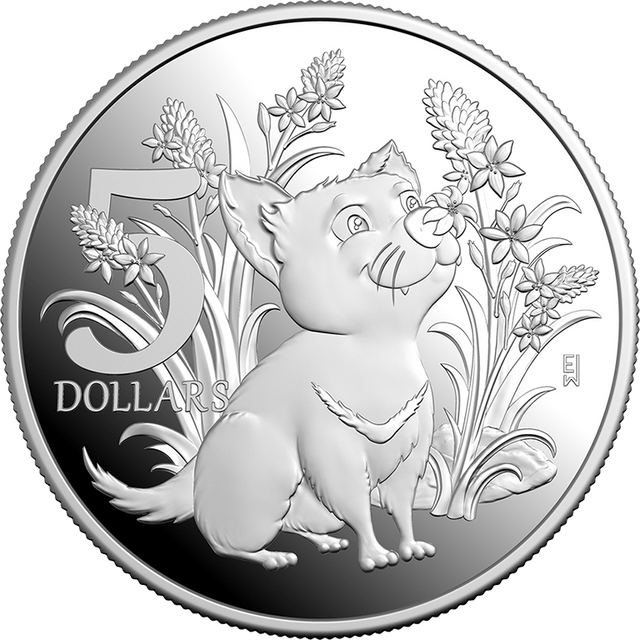 2026 $5 'Aussie Bubs' Baby 1 oz Fine Silver Proof Coin