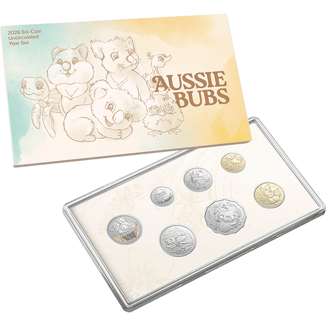 2026 Six Coin Uncirculated Aussie Bubs Baby Year Set