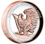 Wedge-tailed Eagle 2025 2oz Silver Proof Rose Gold Gilded Ultra Coin