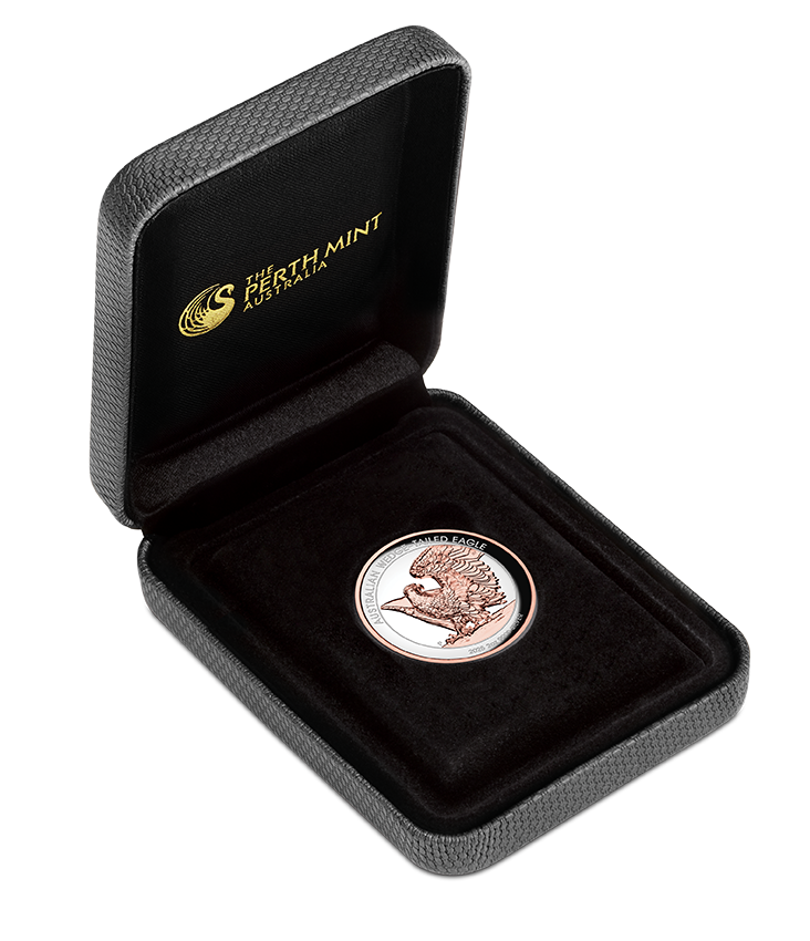 Wedge-tailed Eagle 2025 2oz Silver Proof Rose Gold Gilded Ultra Coin