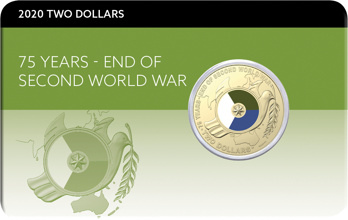 2020 $2 75th Anniversary of the End of WWII UNC Coin Pack