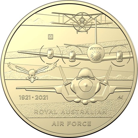 2021 $1 Centenary of the RAAF Mint and Privy Mark 4 Coin Set
