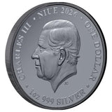 Lunar Year of the Horse 2026 $1 Gold-plated 1oz Silver Black Proof