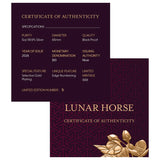 Lunar Year of the Horse 2026 $10 5oz Gold-Plated Silver Black Proof Coin