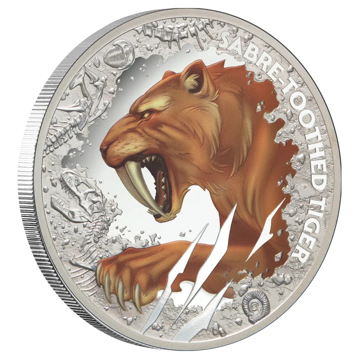 Sabre-Toothed Tiger 2026 $1 1oz Silver Proof Coin