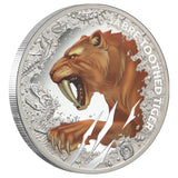 Sabre-Toothed Tiger 2026 $1 1oz Silver Proof Coin