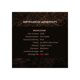 Sabre-Toothed Tiger 2026 $1 1oz Silver Proof Coin