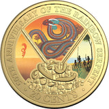 The Rainbow Serpent 50th Anniversary 2025 20c Gold-plated Colour Uncirculated Coin & Deluxe Special Edition Book