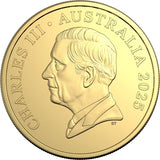 The Rainbow Serpent 50th Anniversary 2025 20c Gold-plated Colour Uncirculated Coin & Deluxe Special Edition Book