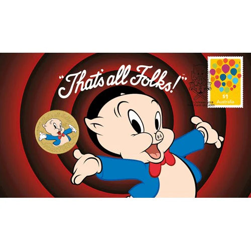 2019 $1 Porky Pig Thats All Folks PNC