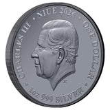 Chess Pawn 2026 $1 1oz Silver Black Proof Coin