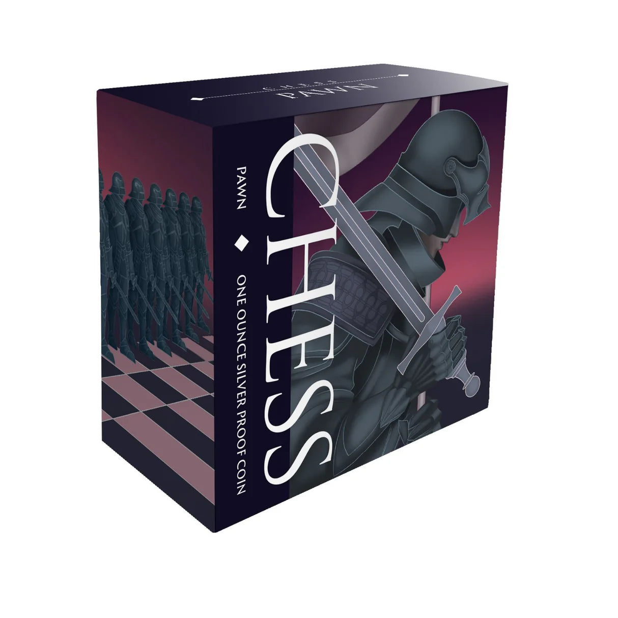Chess Pawn 2026 $1 1oz Silver Black Proof Coin