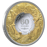 Decimal Currency 60th Anniversary 2026 $1 Gold-plated 1oz Silver Proof Coin