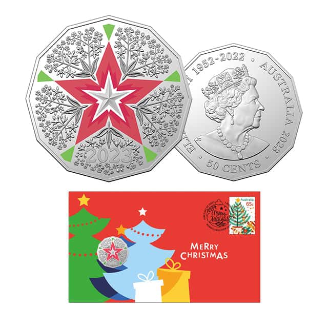 2023 Merry Christmas 50c Postal Numismatic Cover (PNC)