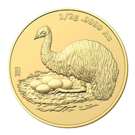 "2023 $5 Mini Money Emu 0.5g Gold Frosted UNC - Nova Coins"