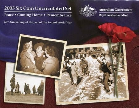 "2005 Royal Australian Mint Six Coin Mint Set - Nova Coins"
