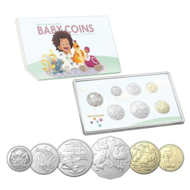 "2022 Baby Coins Uncirculated Six Coin Baby Year Mint Set - Nova Coins"