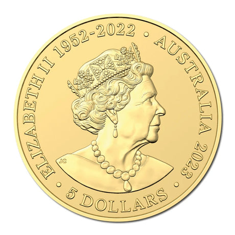 "2023 $5 Mini Money Emu 0.5g Gold Frosted UNC - Nova Coins"