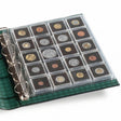 "Plastic Sheets ENCAP, clear pockets for 20 square Coin Capsules QUADRUM 50 x 50mm - Nova Coins"