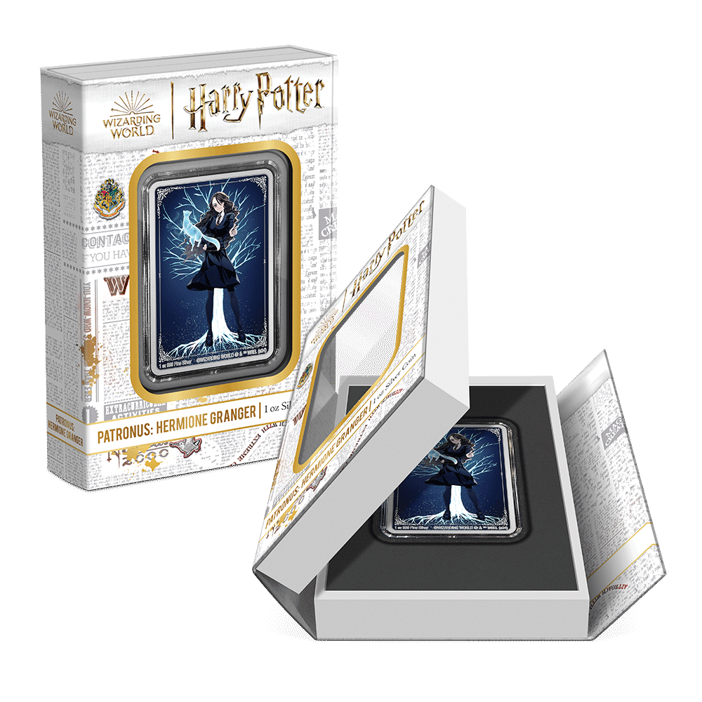 "\"2024 Harry Potter Patronus - Hermione Granger 1oz Silver Coin - Nova Coins\""