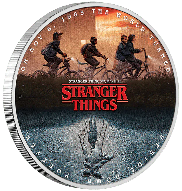 "Stranger Things - The Upside Down 2026 1oz Silver Coloured Coin - Nova Coins"