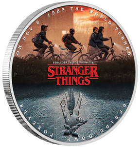 "Stranger Things - The Upside Down 2026 1oz Silver Coloured Coin - Nova Coins"