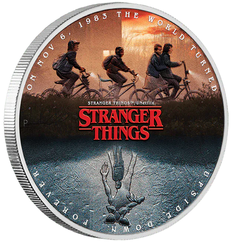 "Stranger Things - The Upside Down 2026 1oz Silver Coloured Coin - Nova Coins"