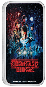 "Stranger Things - Season 1 2026 1oz Silver Coloured Rectangular Coin - Nova Coins"